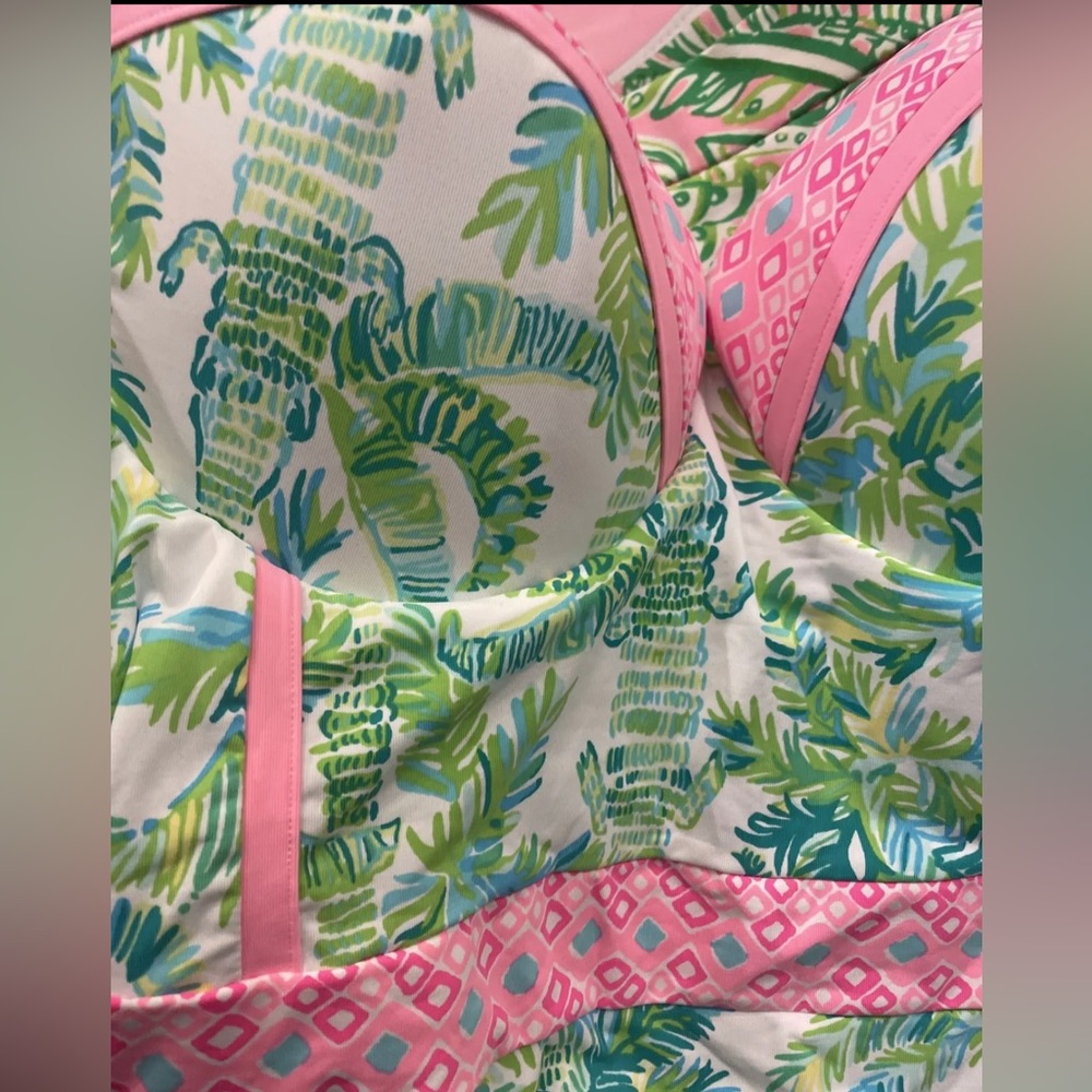 VERY HTF Lilly Pulitzer Palma Swimsuit One Piece NWT size 12 - Picture 4 of 5